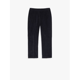 MAX MARA WEEKEND PANTALONI FUNGO IN VELLUTO DI COTONE BLU 51360323600003