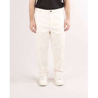 EMPORIO ARMANI Pantaloni in misto modal stretch con risvolto Emporio Armani