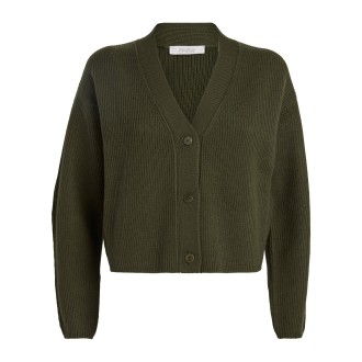 MAX MARA LEISURE CARDIGAN SIAL IN LANA VERDE