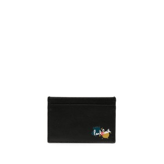 PAUL SMITH logo-print leather