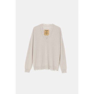 Uma Wang Long Sleeves Knit V Top