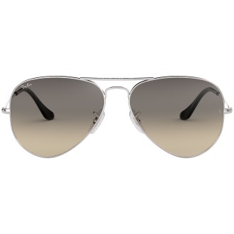 Aviator Gradient RB3025 silver metal grey