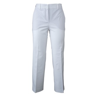 Pantalone in cotone bianco