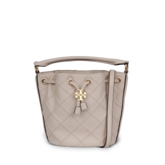 Tory Burch Diamond Quilting Design Small Bucket Bag U