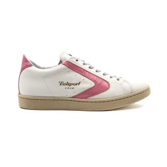 Sneakers Donna NAPPA BIANCO ROSA VALSPORT Pelle