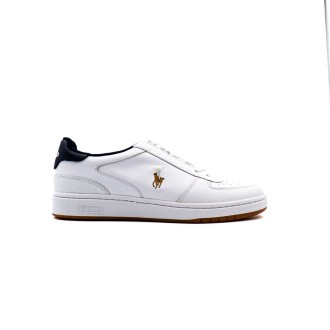 Sneakers Uomo White navy RALPH LAUREN Pelle