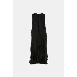 Proenza Schouler Pleatable Crepe Drawstring Dress