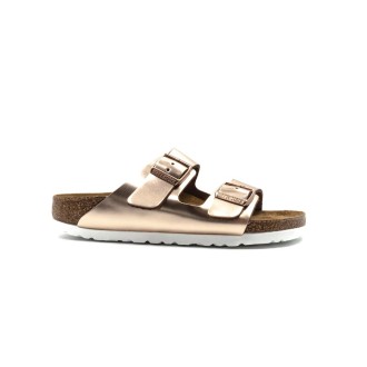 Ciabatta Donna Metallic copper BIRKENSTOCK Pelle