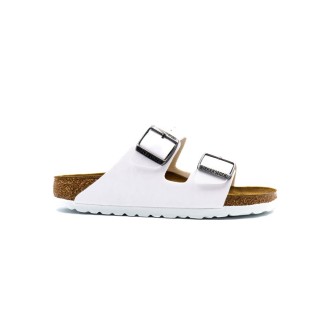 Ciabatta Donna White BIRKENSTOCK Pelle