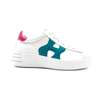 Sneakers Donna BIANCO+TURCHESE HOGAN     Pelle