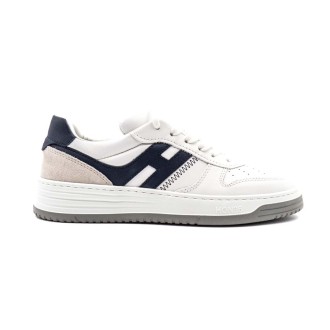 Sneakers Uomo Bianco+blu HOGAN     Pelle