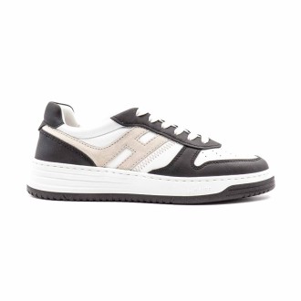 Sneakers Uomo BIANCO+NERO+ROSSO HOGAN     Pelle