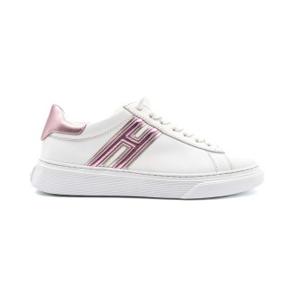 Sneakers Donna Bianco+rosa HOGAN     Pelle