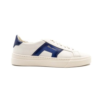 Sneakers Uomo White SANTONI Pelle