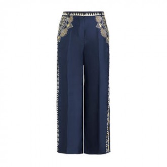 Pantaloni culotte in seta