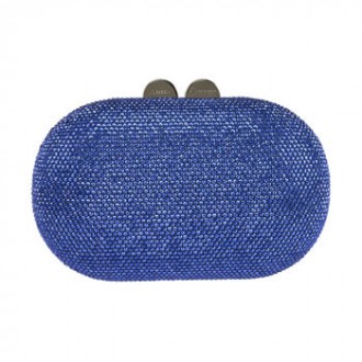 Clutch con cristalli con cetenella a scomparsa