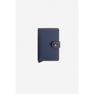 SECRID Porta carte Miniwallet Matte Nightblue & Orange