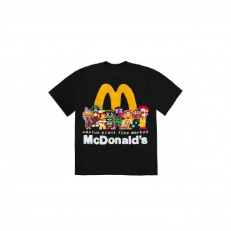 Cactus Plant Flea Market x McDonald's Cactus Buddy! And Friends T-shirt Black