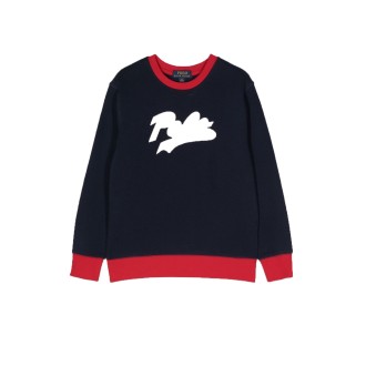 polo ralph lauren crewneck sweatshirt contrasting edges