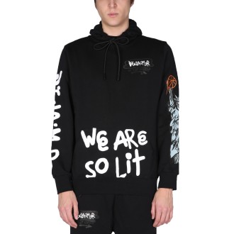 disclaimer sweatshirt with logo print