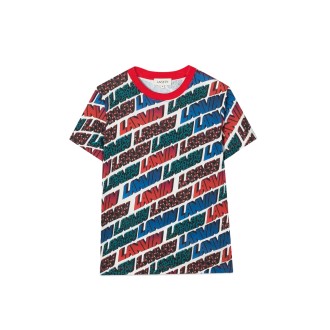 lanvin allover logo t-shirt