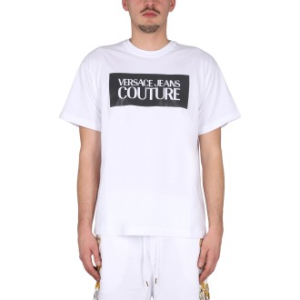 versace jeans couture square logo t-shirt