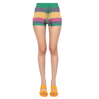 gallo 1927 stripe pattern shorts 