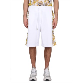 versace jeans couture bermuda with logo