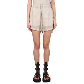 rick owens short in cupro