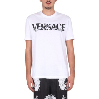 versace t-shirt with baroque logo