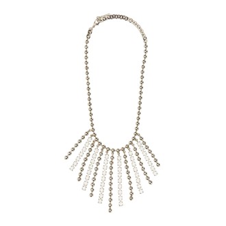 alessandra rich crystal and chain necklace with bangs