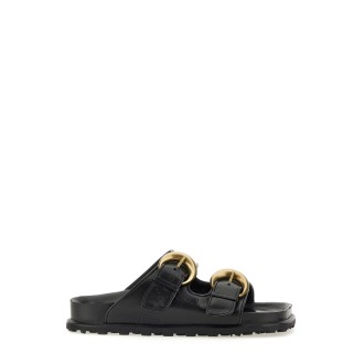 marine serre leather sandal