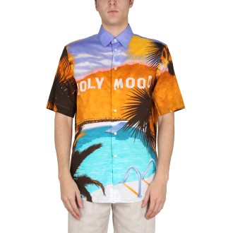 etro california print shirt