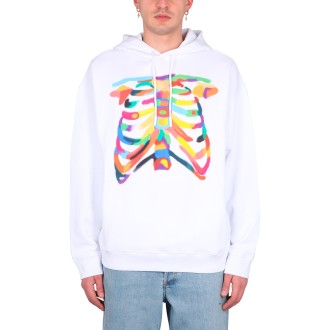 marcelo burlon county of milan rib cage sweatshirt