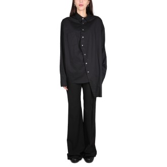 ann demeulemeester asymmetrical shirt