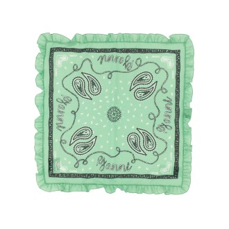 ganni bandana print scarf