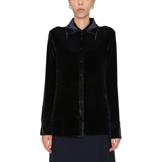 jil sander velvet shirt