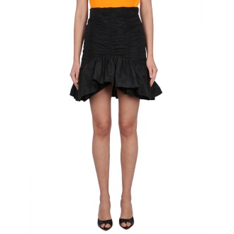 patou flounced mini skirt