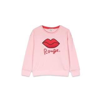 sonia rykiel kiss rouge crewneck sweatshirt