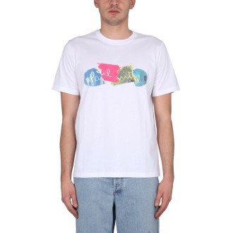 ps by paul smith logo print t-shirt