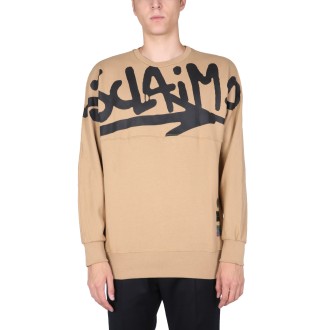 disclaimer crew neck sweatshirt