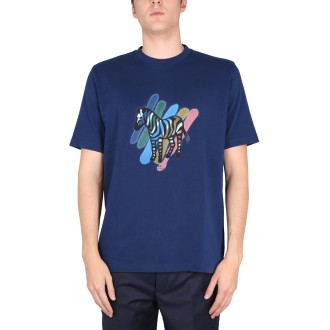 ps by paul smith zebra print t-shirt