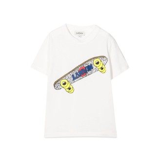 lanvin t-shirt stampa skateboard