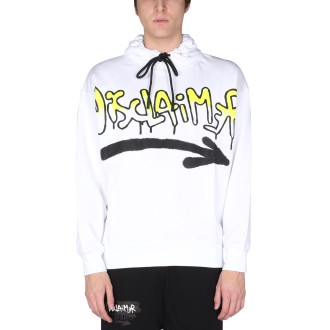 disclaimer sweatshirt with logo print