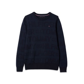 tommy hilfiger jacquard all over sweater


