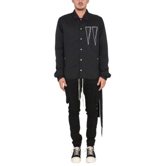 rick owens drkshdw oversize fit shirt jacket