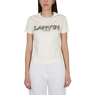 lanvin t-shirt with logo embroidery