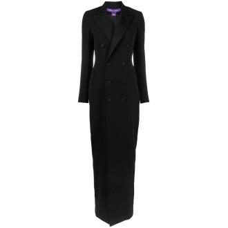 Ralph Lauren `Kristian` Long Sleeve Evening Dress