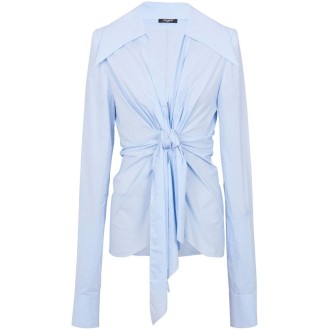 Balmain Mini `Vichy` Knotted Shirt