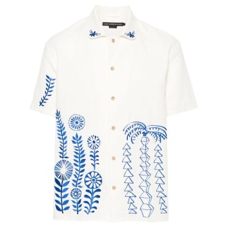 Andersson Bell `May` Embroidery Open Collar Short Sleeve Shirt